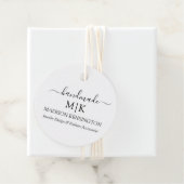 Handmade Monogram of voeg het Label Bedrijfs van h (In situ)