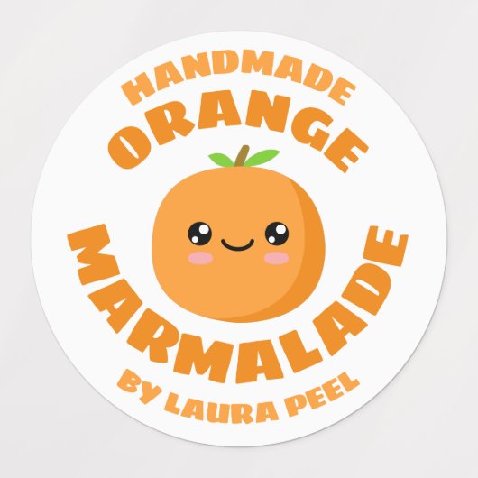 Handmade Oranje Marmalade Labels (Design 1)