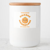 Handmade Oranje Marmalade Voedselcontainer Etiket (Voorkant)