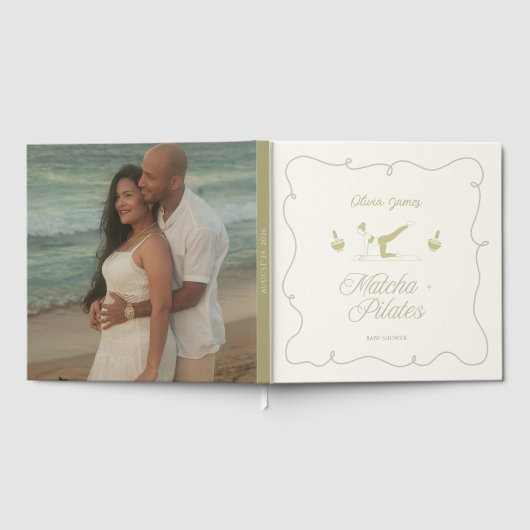 Handmade pilates baby shower gastenboek (Volledig)