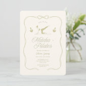 Handmade pilates bridal shower kaart (Staand voorkant)
