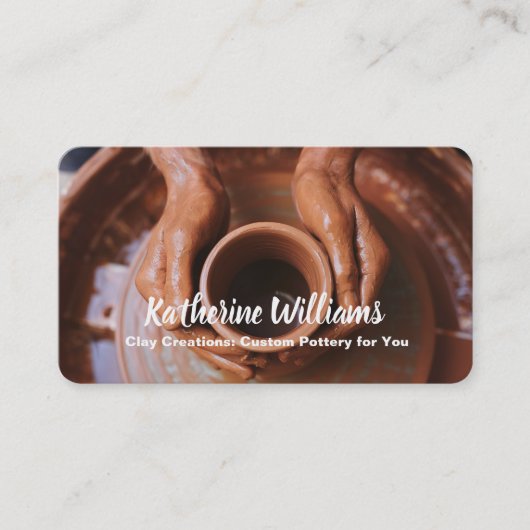 Handmade Pottery Studio Visitekaartje (Voorkant)
