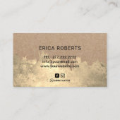 Handmade Products Mountain Logo Rustic Kraft #2 Visitekaartje (Achterkant)