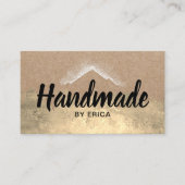 Handmade Products Mountain Logo Rustic Kraft #2 Visitekaartje (Voorkant)