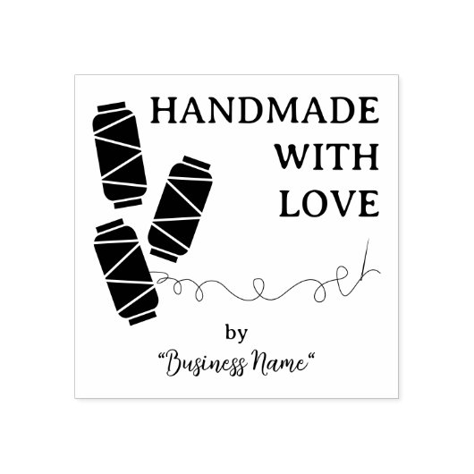 Handmade Quote Threads Reel Seing Elements Rubberstempel (Afrduk)