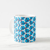 handmade raster seamless ethnic pattern with fabri koffiemok (Voorkant links)
