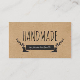 Handmade Rustic Kraft Visitekaartje