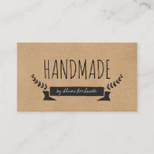 Handmade Rustic Kraft Visitekaartje (Voorkant)