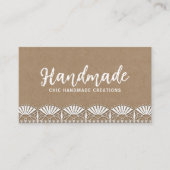 Handmade Rustic Kraft Visitekaartje (Voorkant)