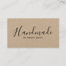 Handmade Rustic Kraft Visitekaartje
