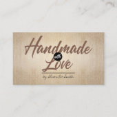 Handmade Rustic Kraft Visitekaartje (Voorkant)