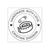 Handmade Sewing Custom Circle Stamp Rubberstempel (Afrduk)