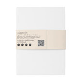 Handmade Soap Belly Band Beige Product Label Wrap Uitnodigingen Wikkel (Achterkant Voorbeeld)