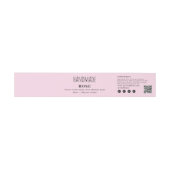 Handmade Soap Belly Band Pink Product Label Wrap Uitnodigingen Wikkel (Vlak)