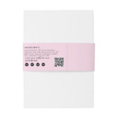 Handmade Soap Belly Band Pink Product Label Wrap Uitnodigingen Wikkel (Achterkant Voorbeeld)