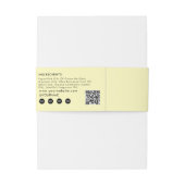 Handmade Soap Belly Band Yellow Product Label Wrap Uitnodigingen Wikkel (Achterkant Voorbeeld)
