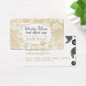 Handmade soap gold vanilla oatmeal business card visitekaartje (Bureau)