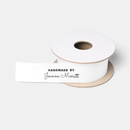 Handmade Stitched Name Ribbon Labels Satijnen Lint