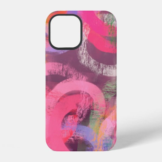 Handmade surreal abstract pattern. Modern artistic iPhone Hoesje (Achterkant)