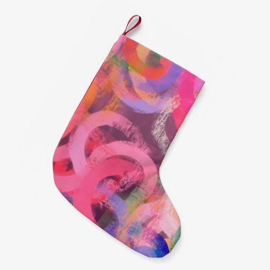 Handmade surreal abstract pattern. Modern artistic Kleine Kerstsok (Voorkant (Hangend))