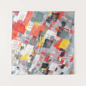 Handmade surreal abstract pattern. Modern artistic Wandkleed (Voorkant)
