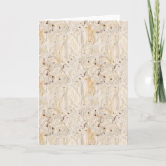 Handmade Textured Paper-look Rustic Greeting Card Kaart (Voorkant)