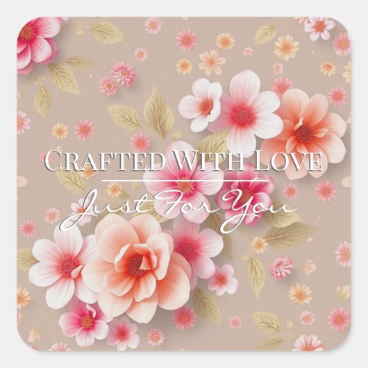 Handmade Thank You Stickers • Cute Order Packaging (Voorkant)