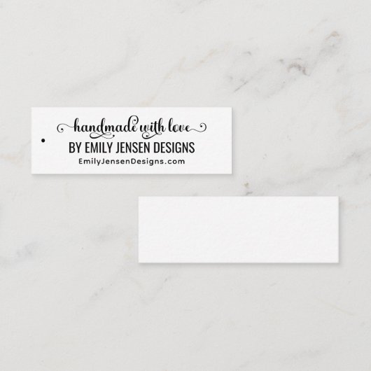 Handmade With Love #3 Bedrijfsnaam Website URL HT Mini Visitekaartje (Voorkant / Achterkant)