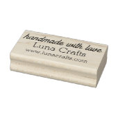 Handmade with Love Bedrijfsnaam & Website Rubber Rubberstempel (Stempel)