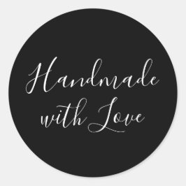 Handmade with Love | Black and White Sticker