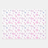 "Handmade With Love" Bright Wrapping Paper Set (Voorkant 2)