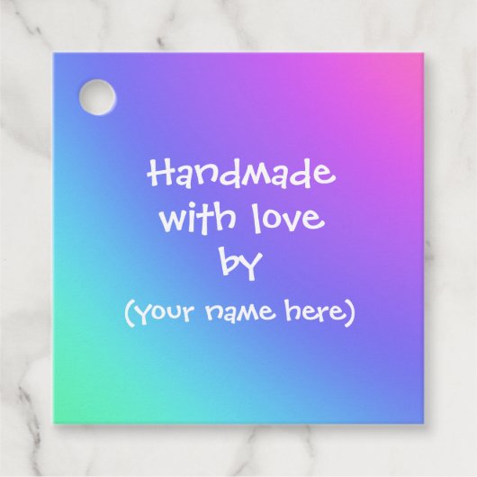 "Handmade with Love by", persoonlijke Labels (Voorkant)