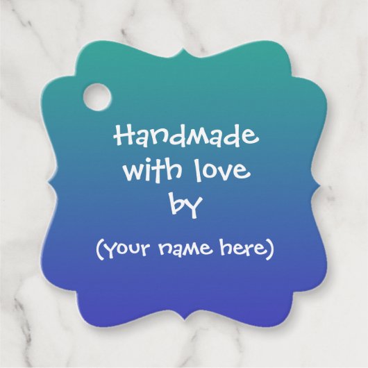 "Handmade with Love by", persoonlijke Labels (Voorkant)