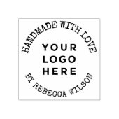 Handmade with love cute simple logo rubberstempel (Afrduk)