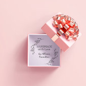 Handmade With Love Doodle Wreath Custom Name Zelfinktende Stempel