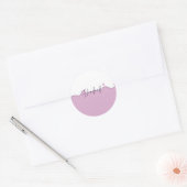 Handmade With Love Floral Small Business Packaging Ronde Sticker (Envelop)