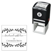 Handmade with Love flower Rubber Stamp Zelfinktende Stempel (In situ)