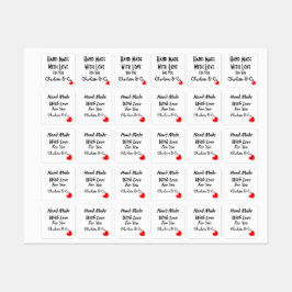 Handmade With Love For You Personalized Labels