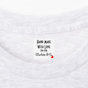 Handmade With Love For You Personalized Labels