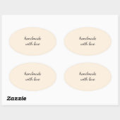 Handmade With Love Minimal Sticker – Elegant Craft (Vel)