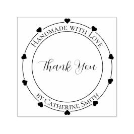 “Handmade with Love” Rubber Stamp Zelfinktende Stempel