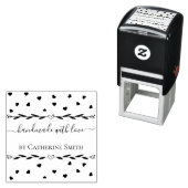 “Handmade with Love” Rubber Stamp Zelfinktende Stempel (In situ)
