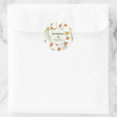 Handmade With Love Sketchy Floral | Fresh Meadow Ronde Sticker (Tas)