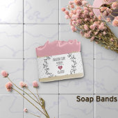 Handmade With Love Soap Band Wrap Uitnodigingen Wikkel