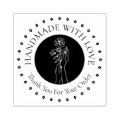 HandMade With Love Thank You Rubberstempel (Afrduk)
