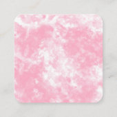 Handmade with Love Waterverf Kaart Vierkante Visitekaartje (Achterkant)