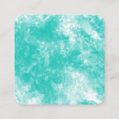 Handmade with Love Waterverf Kaart Vierkante Visitekaartje (Achterkant)