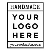 Handmade Your Business Logo Handled Rubber Stamp Rubberstempel (Afrduk)