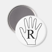 Handmagneet (rechts) magneet (Voorkant / Achterkant)