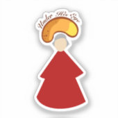 Handmaid Cheetoh sticker 2x2 (Voorkant)
